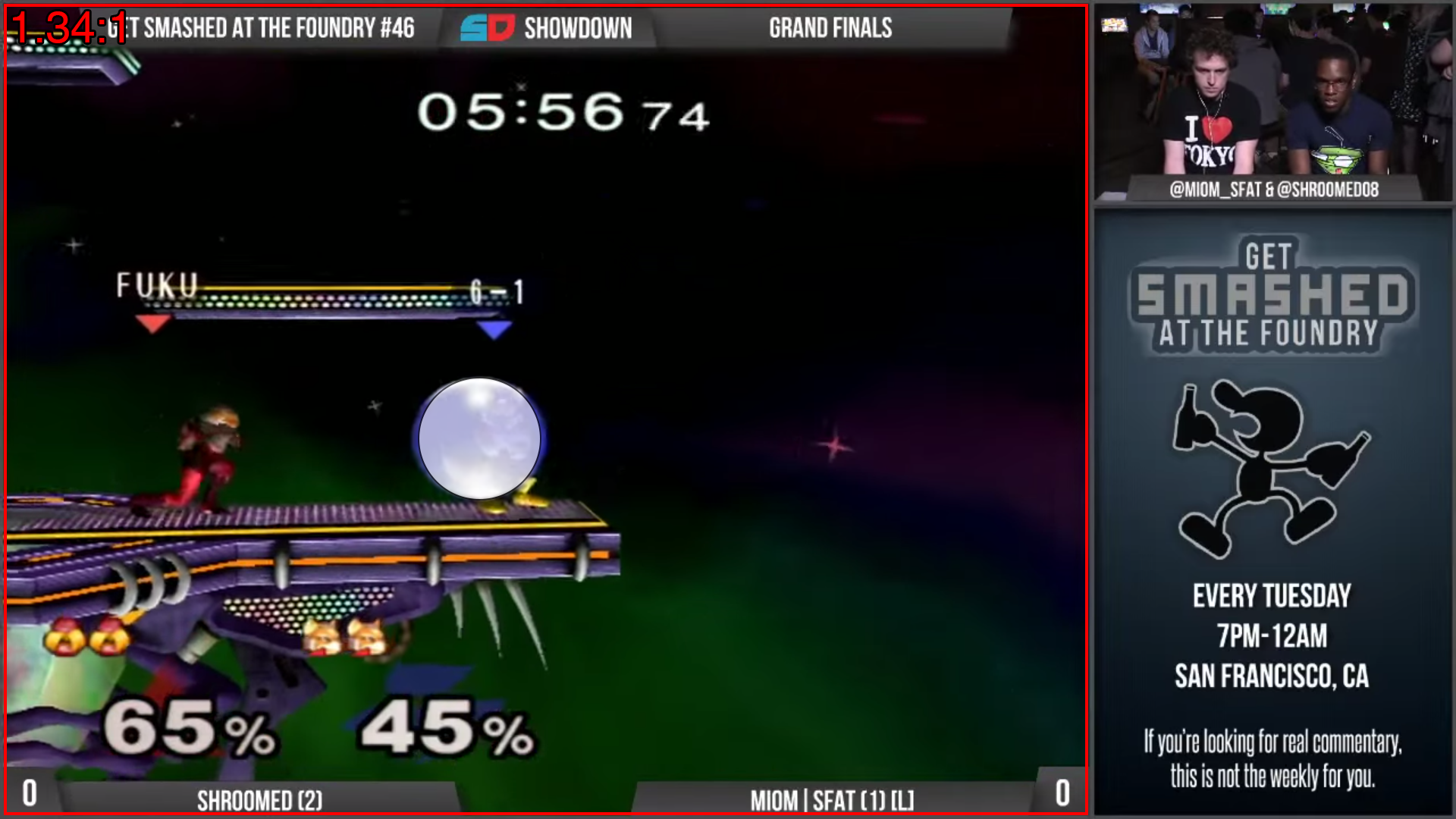 Aspect ratio of Melee on a Foundry stream